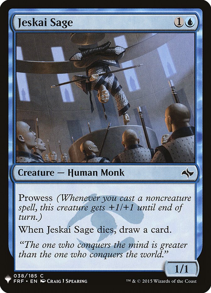 Jeskai Sage [Mystery Booster] | Deep Dive Games St. Marys