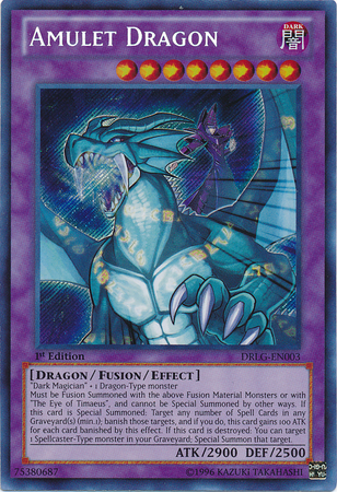 Amulet Dragon [DRLG-EN003] Secret Rare | Deep Dive Games St. Marys