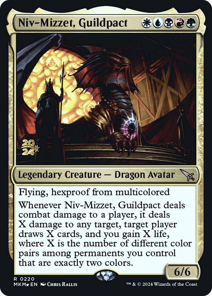 Niv-Mizzet, Guildpact [Murders at Karlov Manor Prerelease Promos] | Deep Dive Games St. Marys