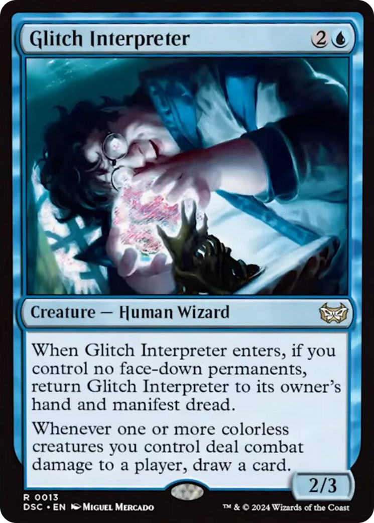 Glitch Interpreter (Extended Art) [Duskmourn: House of Horror Commander] | Deep Dive Games St. Marys