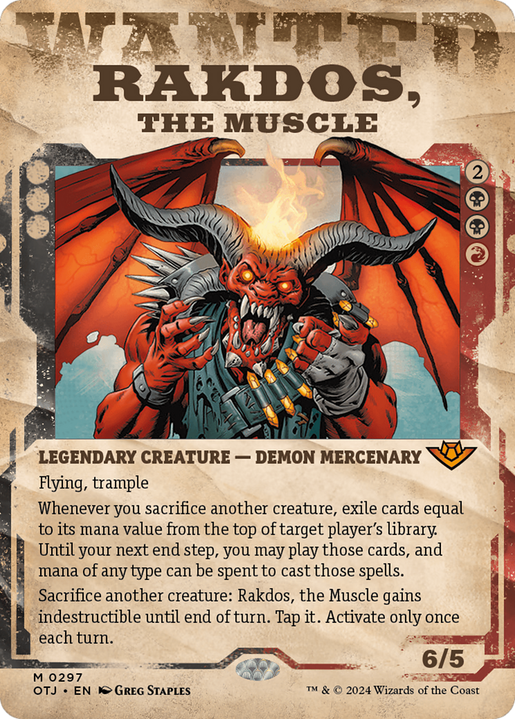 Rakdos, the Muscle (Showcase) [Outlaws of Thunder Junction] | Deep Dive Games St. Marys