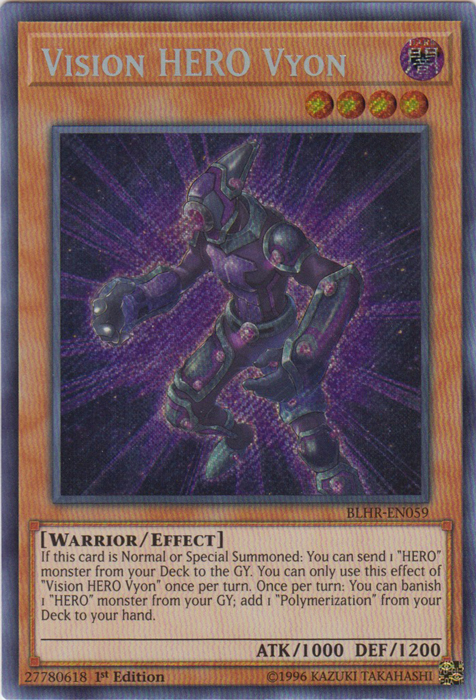 Vision Hero Vyon [BLHR-EN059] Secret Rare | Deep Dive Games St. Marys