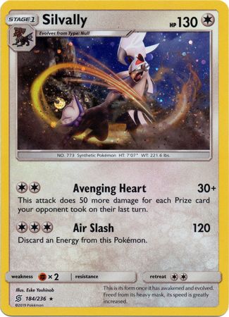 Silvally (184/236) (Cosmos Holo) [Sun & Moon: Unified Minds] | Deep Dive Games St. Marys