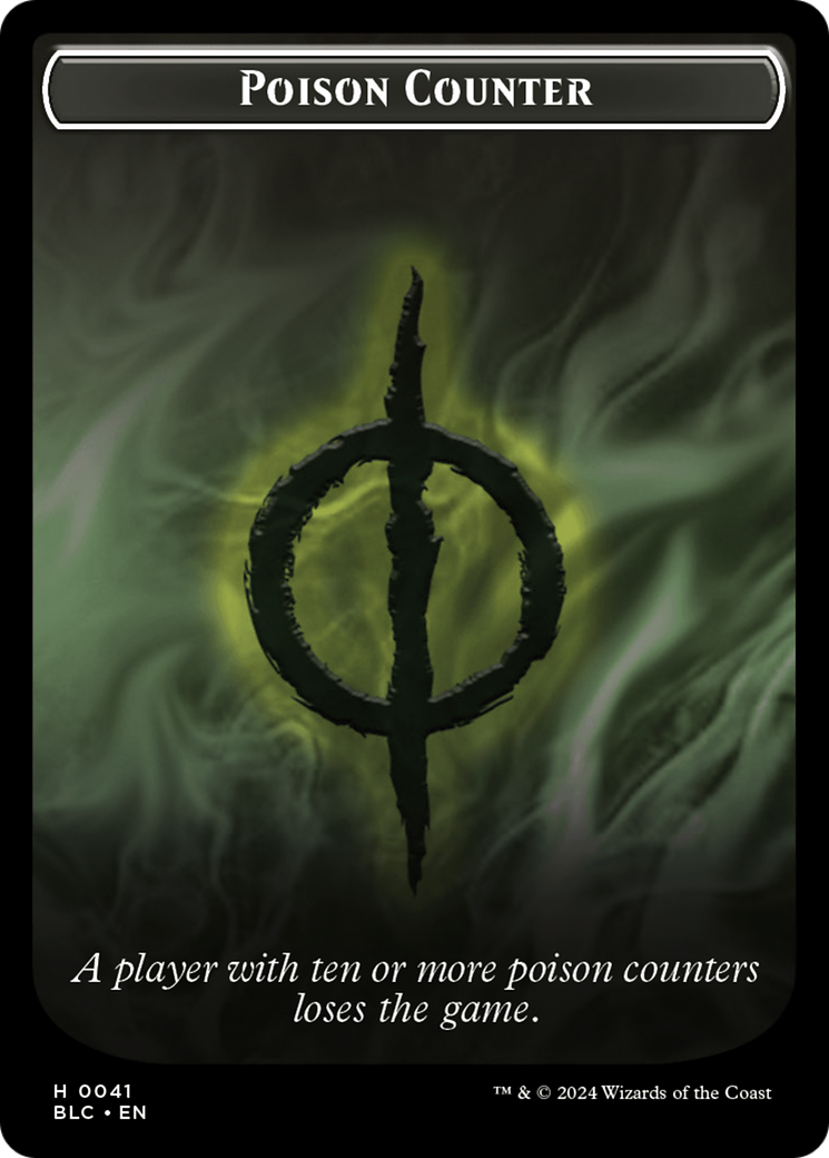 Rabbit // Poison Counter Double-Sided Token [Bloomburrow Commander Tokens] | Deep Dive Games St. Marys