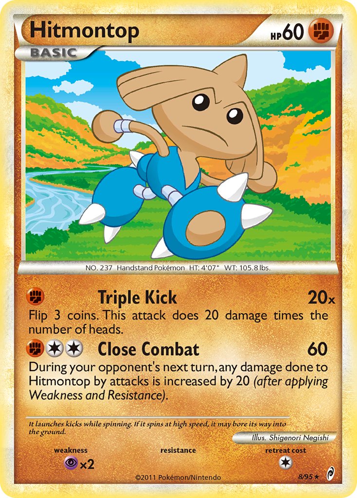 Hitmontop (8/95) (Theme Deck Exclusive) [HeartGold & SoulSilver: Call of Legends] | Deep Dive Games St. Marys