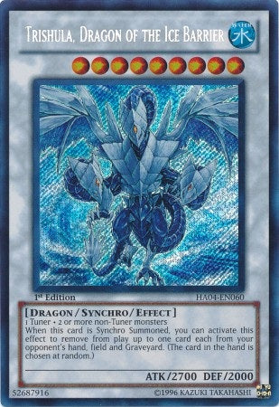 Trishula, Dragon of the Ice Barrier [HA04-EN060] Secret Rare | Deep Dive Games St. Marys