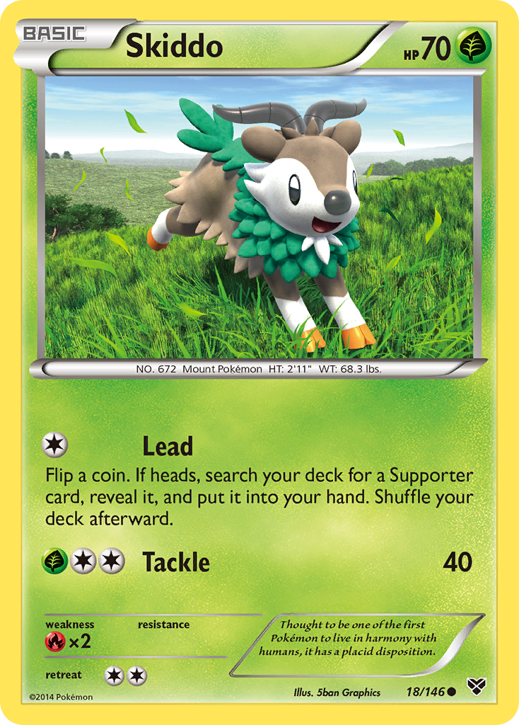 Skiddo (18/146) [XY: Base Set] | Deep Dive Games St. Marys