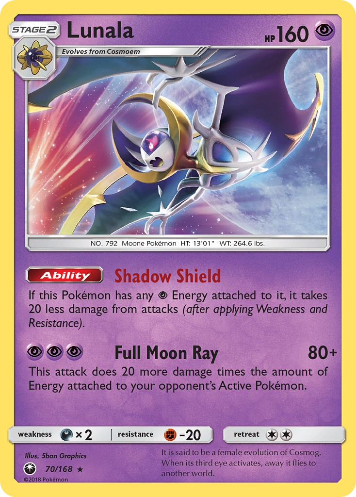 Lunala (70/168) [Sun & Moon: Celestial Storm] | Deep Dive Games St. Marys