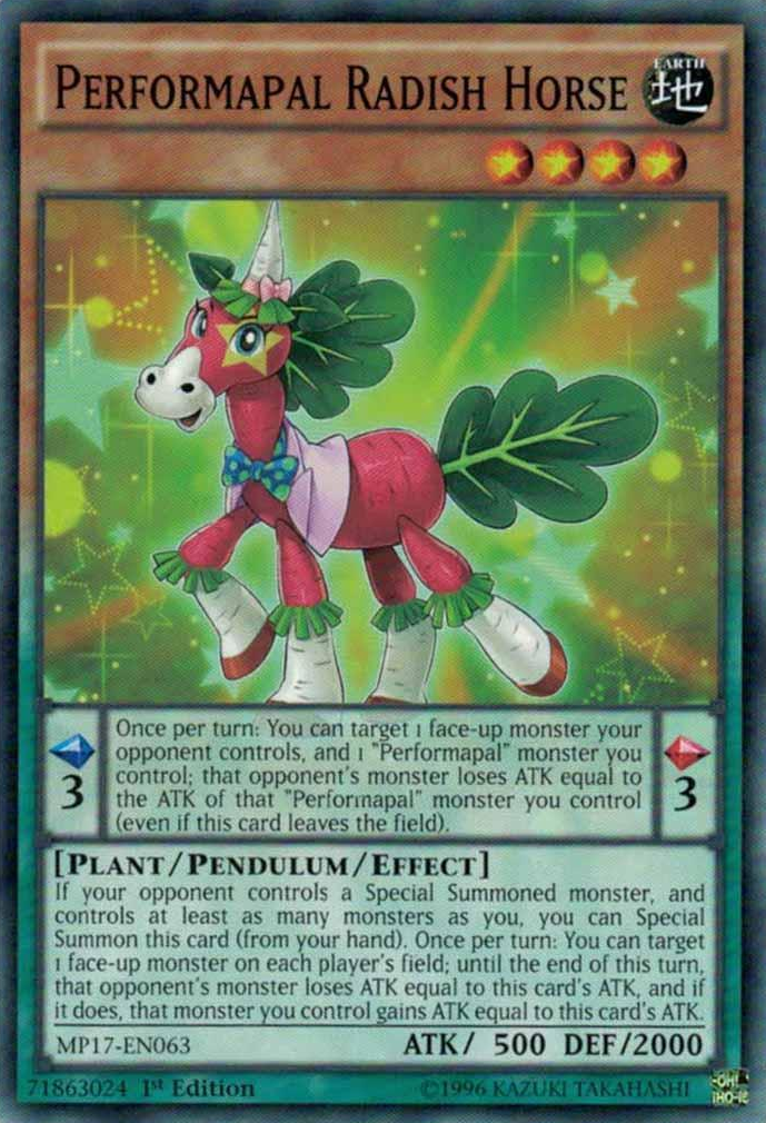 Performapal Radish Horse [MP17-EN063] Common | Deep Dive Games St. Marys