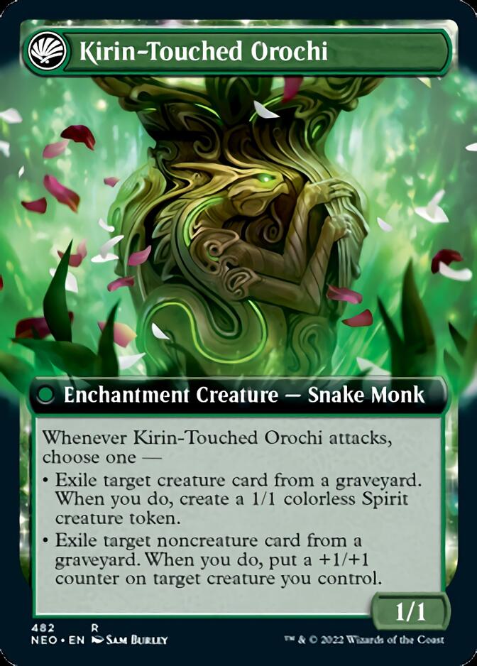 Teachings of the Kirin // Kirin-Touched Orochi (Extended Art) [Kamigawa: Neon Dynasty] | Deep Dive Games St. Marys