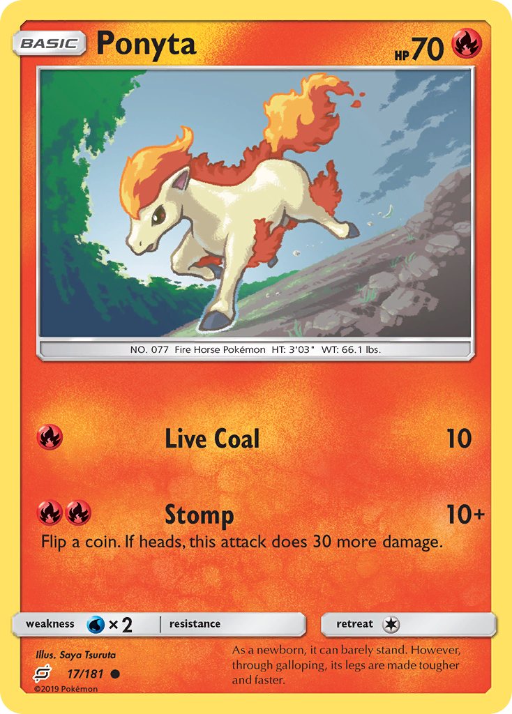 Ponyta (17/181) [Sun & Moon: Team Up] | Deep Dive Games St. Marys