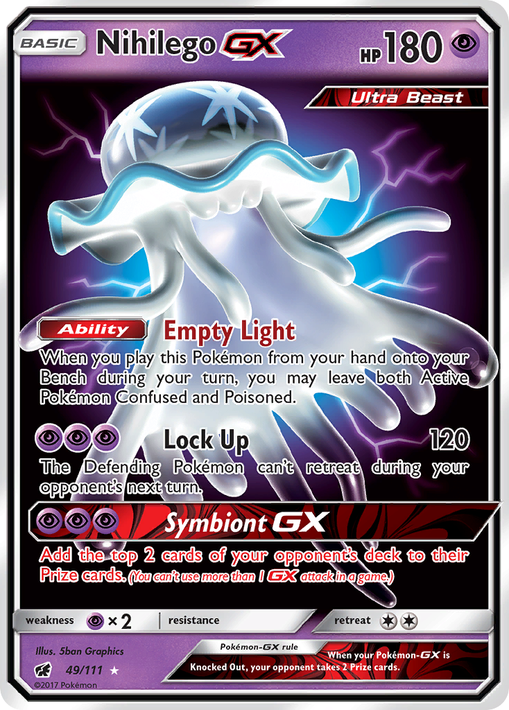 Nihilego GX (49/111) [Sun & Moon: Crimson Invasion] | Deep Dive Games St. Marys