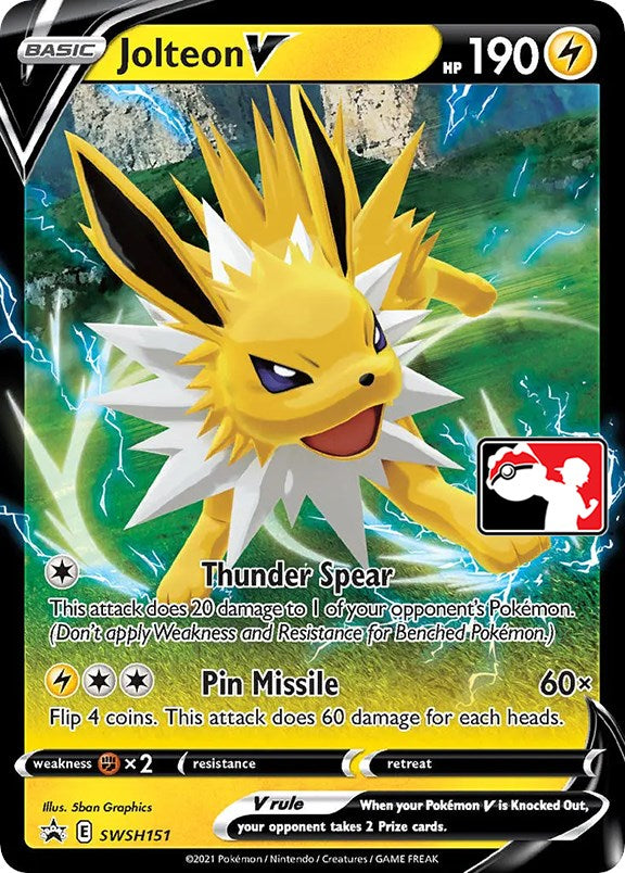 Jolteon V (SWSH151) [Prize Pack Series One] | Deep Dive Games St. Marys