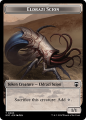 Eldrazi Spawn (Ripple Foil) // Eldrazi Scion Double-Sided Token [Modern Horizons 3 Commander Tokens] | Deep Dive Games St. Marys