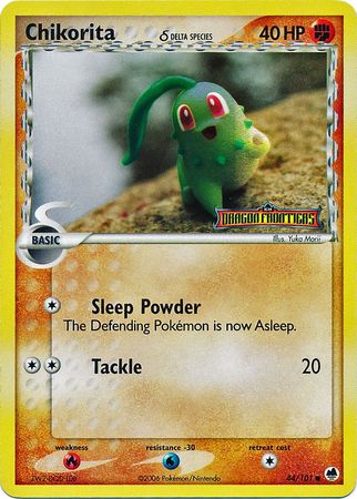 Chikorita (44/101) (Delta Species) (Stamped) [EX: Dragon Frontiers] | Deep Dive Games St. Marys