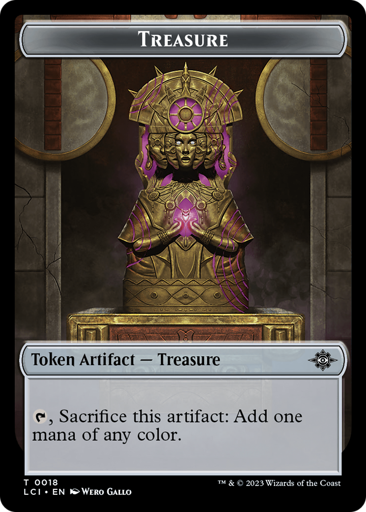 Treasure (0018) // Golem Double-Sided Token [The Lost Caverns of Ixalan Tokens] | Deep Dive Games St. Marys