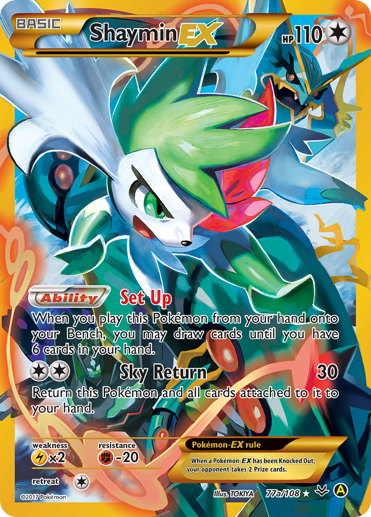 Shaymin EX (77a/108) [Alternate Art Promos] | Deep Dive Games St. Marys