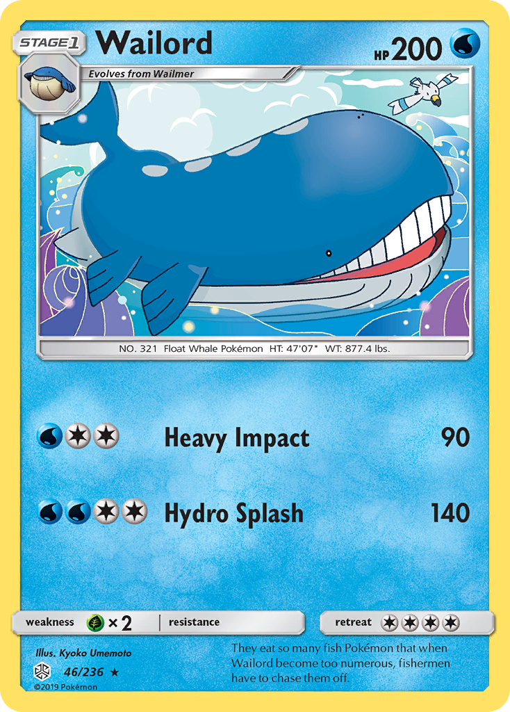 Wailord (46/236) [Sun & Moon: Cosmic Eclipse] | Deep Dive Games St. Marys