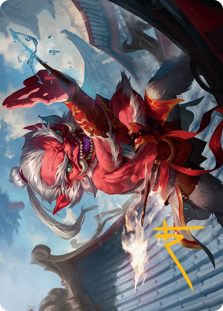 Devoted Duelist Art Card (15/54) [Tarkir: Dragonstorm Art Series] | Deep Dive Games St. Marys