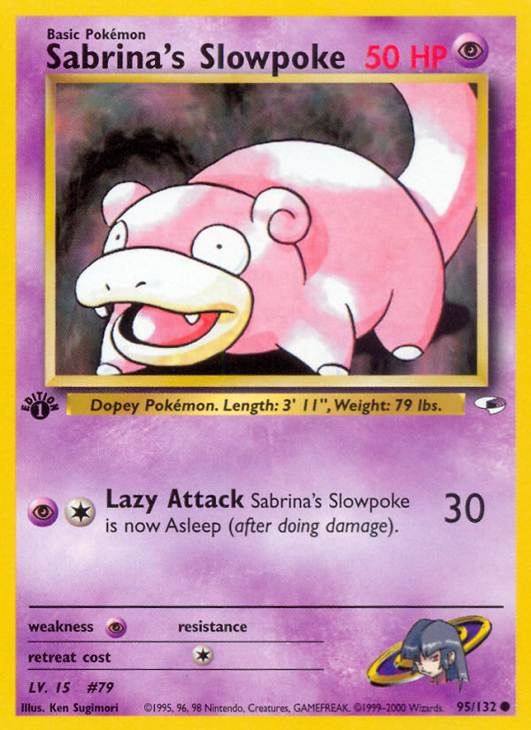 Sabrina's Slowpoke (95/132) [Gym Heroes 1st Edition] | Deep Dive Games St. Marys