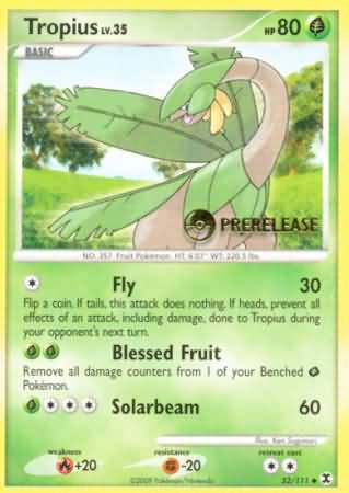 Tropius (52/111) (Prerelease Promo) [Nintendo: Black Star Promos] | Deep Dive Games St. Marys