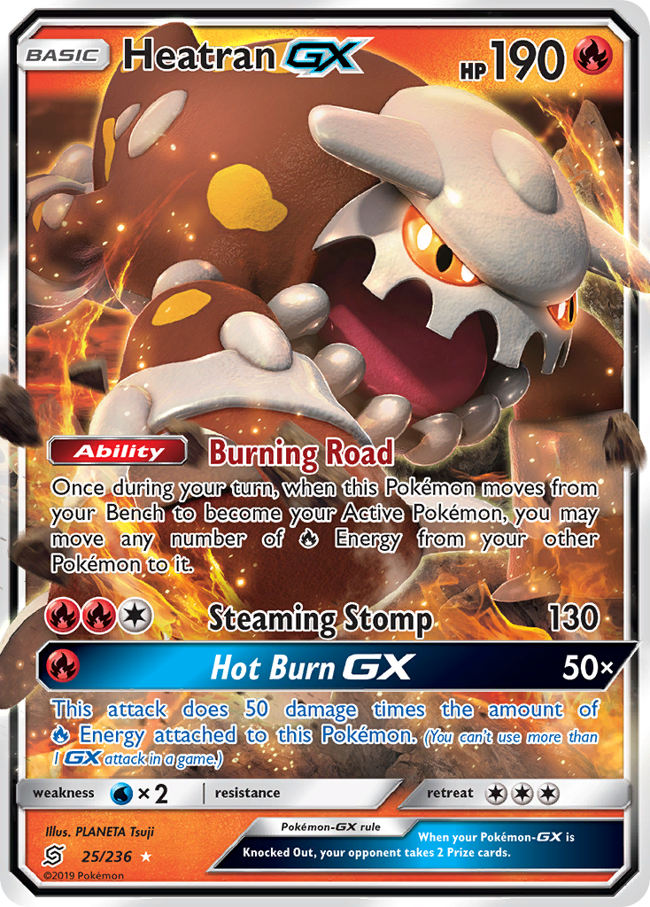 Heatran GX (25/236) [Sun & Moon: Unified Minds] | Deep Dive Games St. Marys