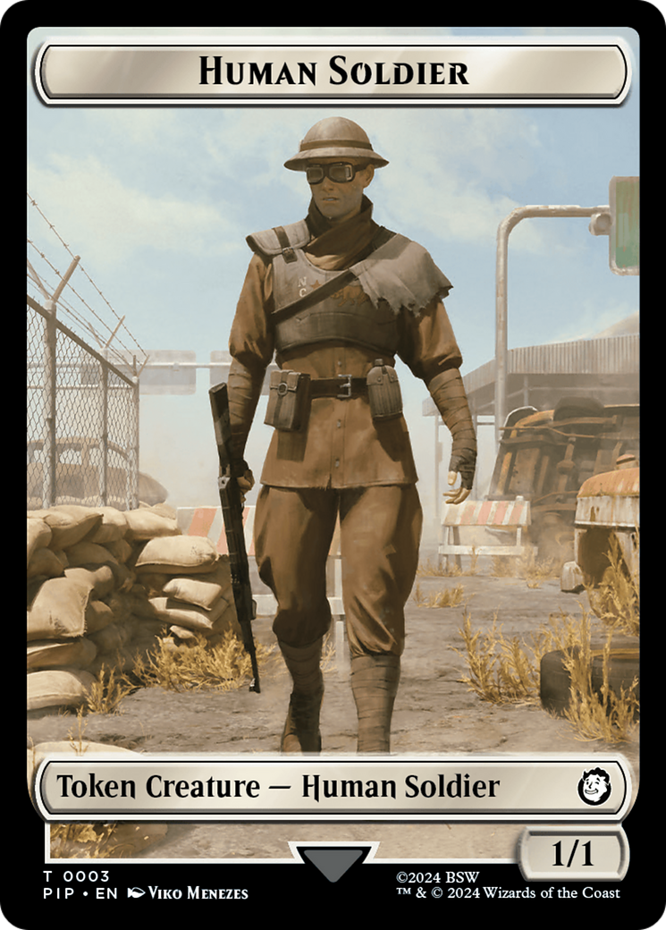 Treasure (0019) // Human Soldier Double-Sided Token [Fallout Tokens] | Deep Dive Games St. Marys