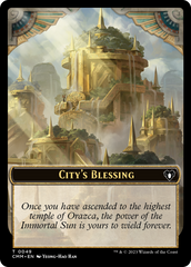 City's Blessing // Construct (0075) Double-Sided Token [Commander Masters Tokens] | Deep Dive Games St. Marys