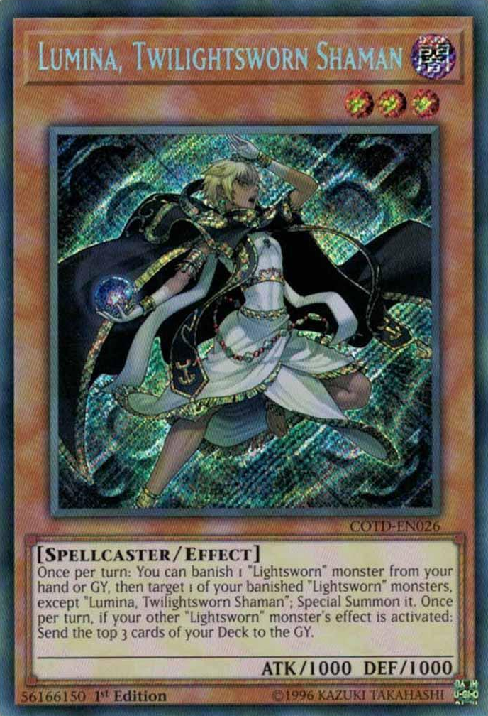 Lumina, Twilightsworn Shaman [COTD-EN026] Secret Rare | Deep Dive Games St. Marys