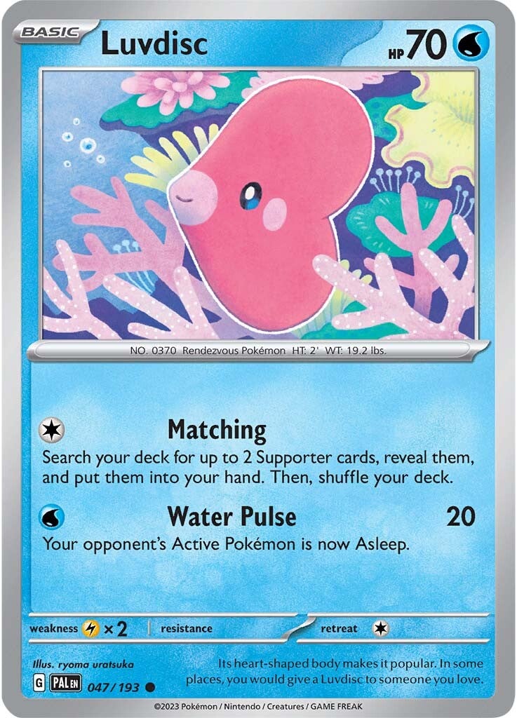 Luvdisc (047/193) [Scarlet & Violet: Paldea Evolved] | Deep Dive Games St. Marys