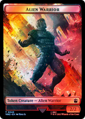 Copy // Alien Warrior Double-Sided Token (Surge Foil) [Doctor Who Tokens] | Deep Dive Games St. Marys