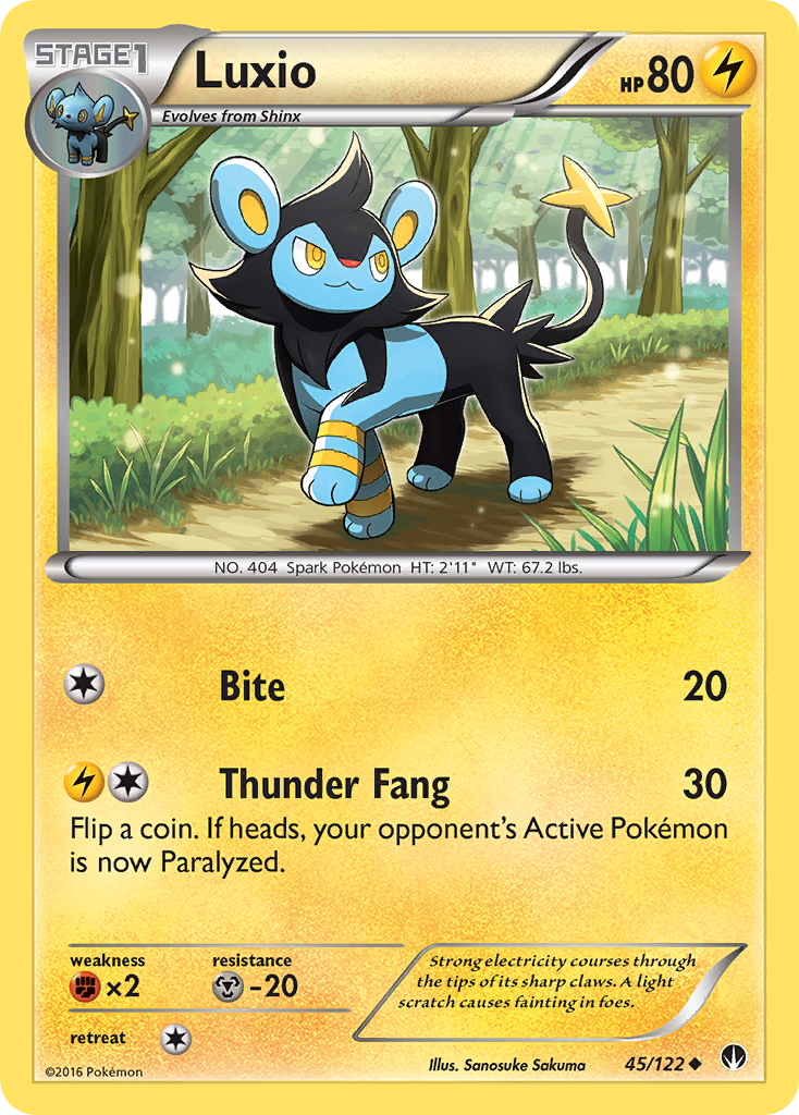 Luxio (45/122) [XY: BREAKpoint] | Deep Dive Games St. Marys