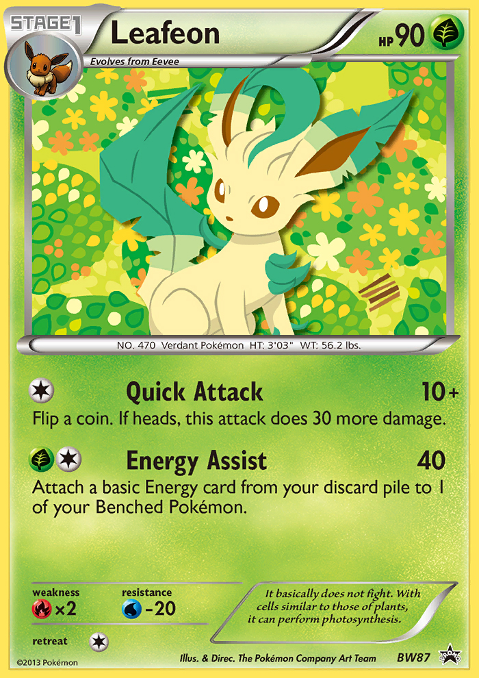 Leafeon (BW87) [Black & White: Black Star Promos] | Deep Dive Games St. Marys