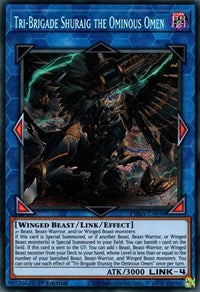 Tri-Brigade Shuraig the Ominous Omen [PHRA-EN048] Secret Rare | Deep Dive Games St. Marys