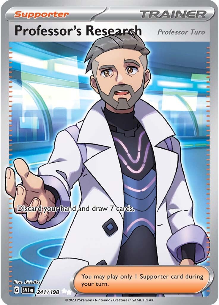 Professor's Research (Professor Turo) (241/198) [Scarlet & Violet: Base Set] | Deep Dive Games St. Marys