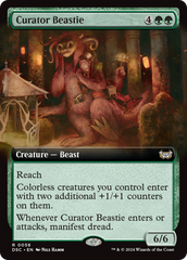 Curator Beastie (Extended Art) [Duskmourn: House of Horror Commander] | Deep Dive Games St. Marys