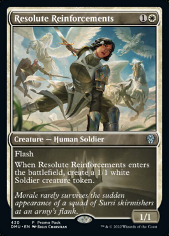 Resolute Reinforcements (Promo Pack) [Dominaria United Promos] | Deep Dive Games St. Marys