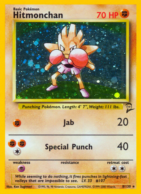 Hitmonchan (8/130) [Base Set 2] | Deep Dive Games St. Marys