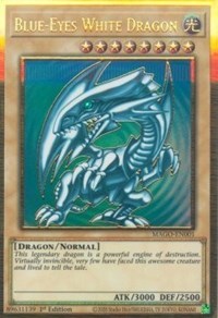 Blue-Eyes White Dragon [MAGO-EN001] Gold Rare | Deep Dive Games St. Marys