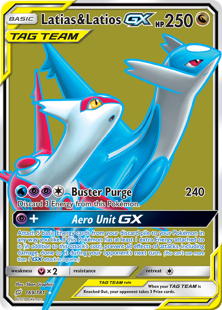 Latias & Latios GX (169/181) [Sun & Moon: Team Up] | Deep Dive Games St. Marys