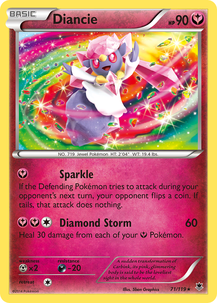 Diancie (71/119) [XY: Phantom Forces] | Deep Dive Games St. Marys