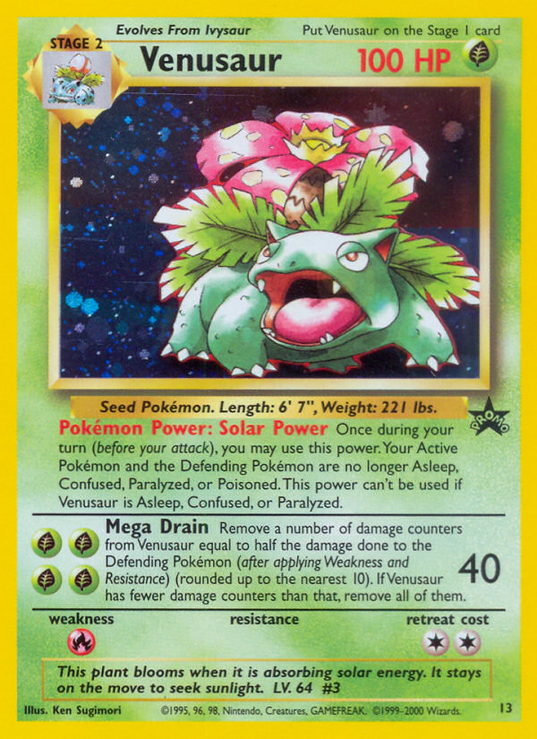 Venusaur (13) [Wizards of the Coast: Black Star Promos] | Deep Dive Games St. Marys