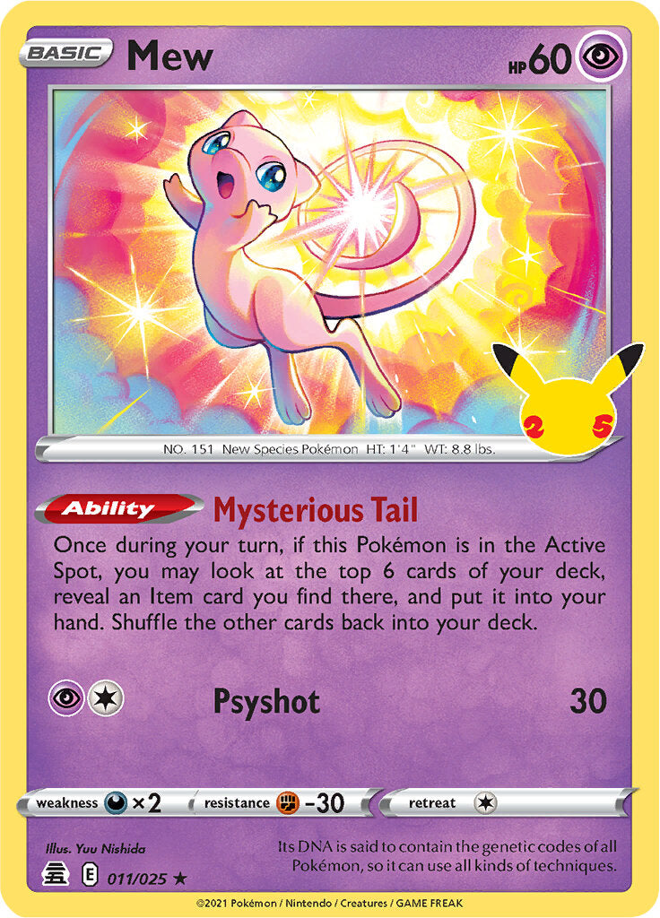 Mew (011/025) [Celebrations: 25th Anniversary] | Deep Dive Games St. Marys