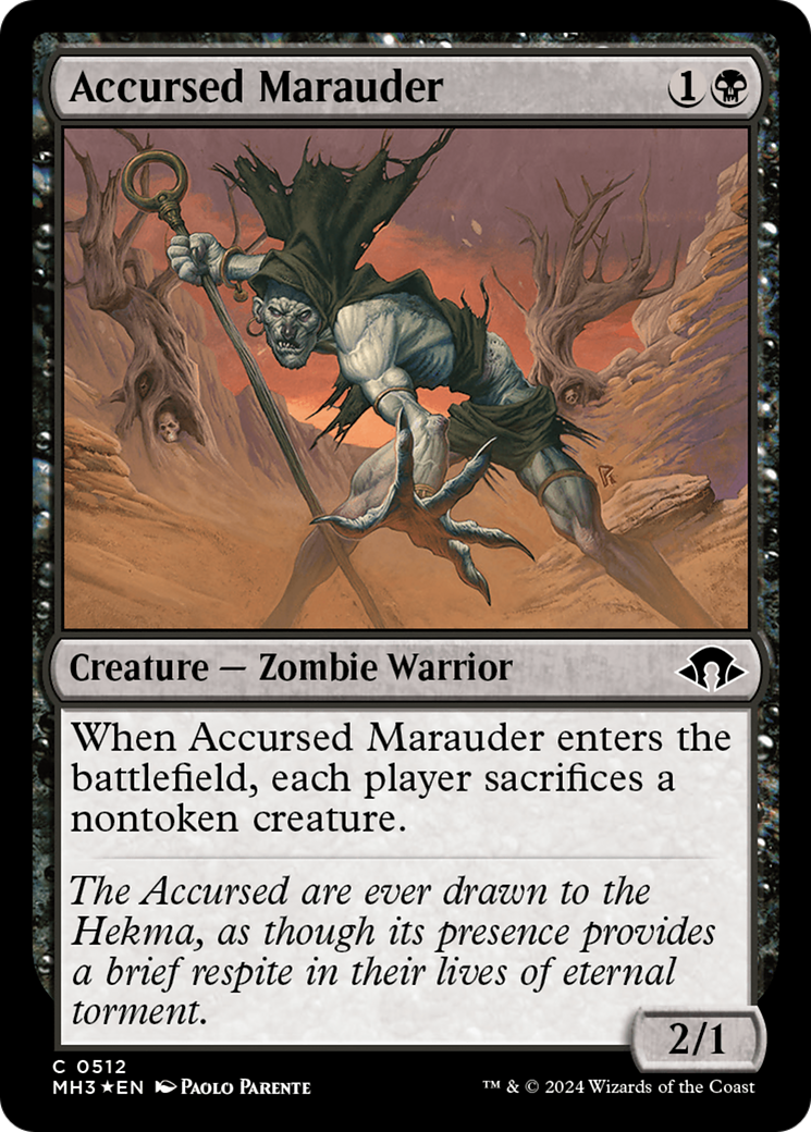 Accursed Marauder (Ripple Foil) [Modern Horizons 3] | Deep Dive Games St. Marys