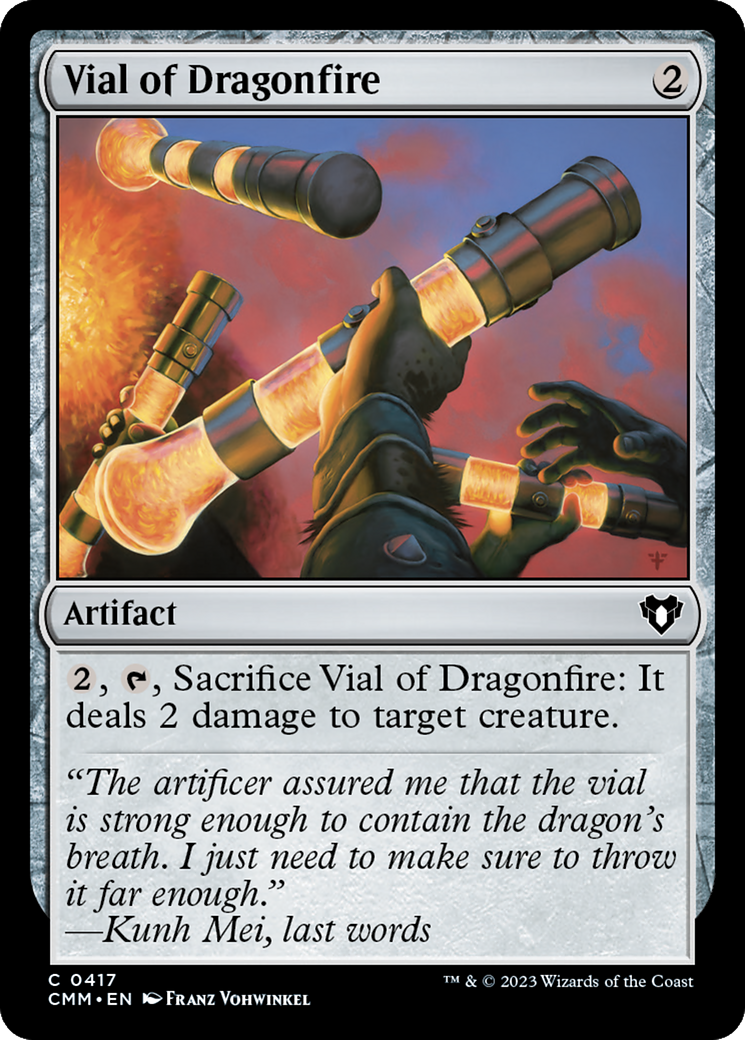 Vial of Dragonfire [Commander Masters] | Deep Dive Games St. Marys