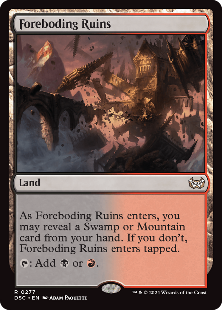 Foreboding Ruins [Duskmourn: House of Horror Commander] | Deep Dive Games St. Marys