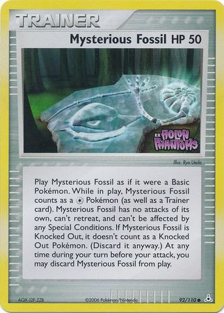 Mysterious Fossil (92/110) (Stamped) [EX: Holon Phantoms] | Deep Dive Games St. Marys