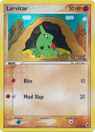 Larvitar (51/101) (Stamped) [EX: Dragon Frontiers] | Deep Dive Games St. Marys