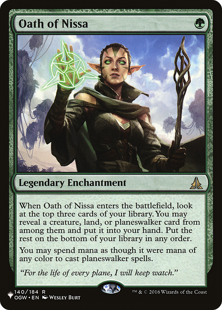 Oath of Nissa [The List] | Deep Dive Games St. Marys