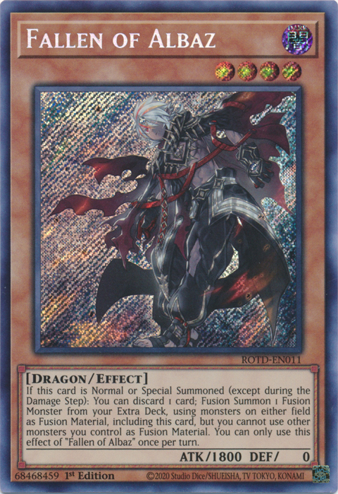 Fallen of Albaz [ROTD-EN011] Secret Rare | Deep Dive Games St. Marys